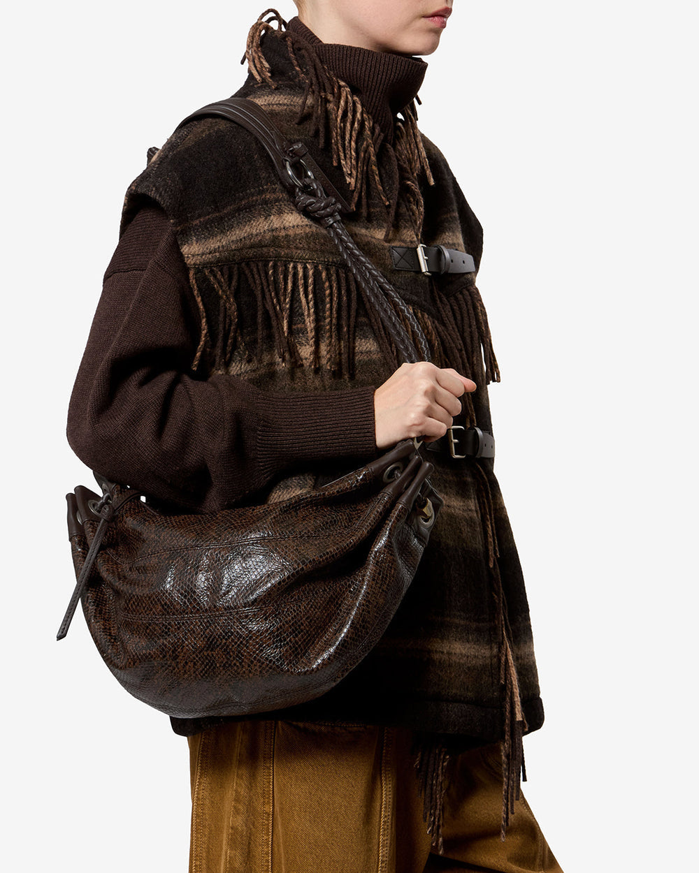 ISMT - Maia Medium Bag in Python-Effect Leather