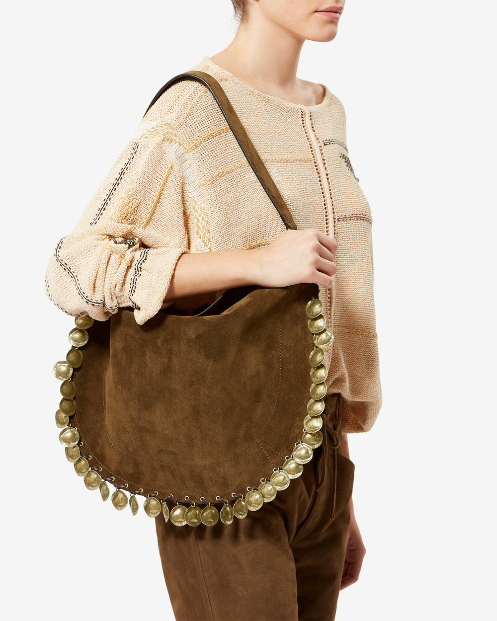 ISMT - Oskan Hobo Soft Bag in Suede Leather