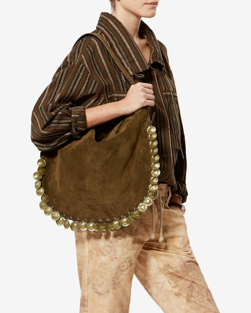 ISMT - Oskan Hobo Soft Bag in Suede Leather
