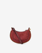 ISMT - Oskan Moon Bag in Crocodile-Effect Velvet Leather