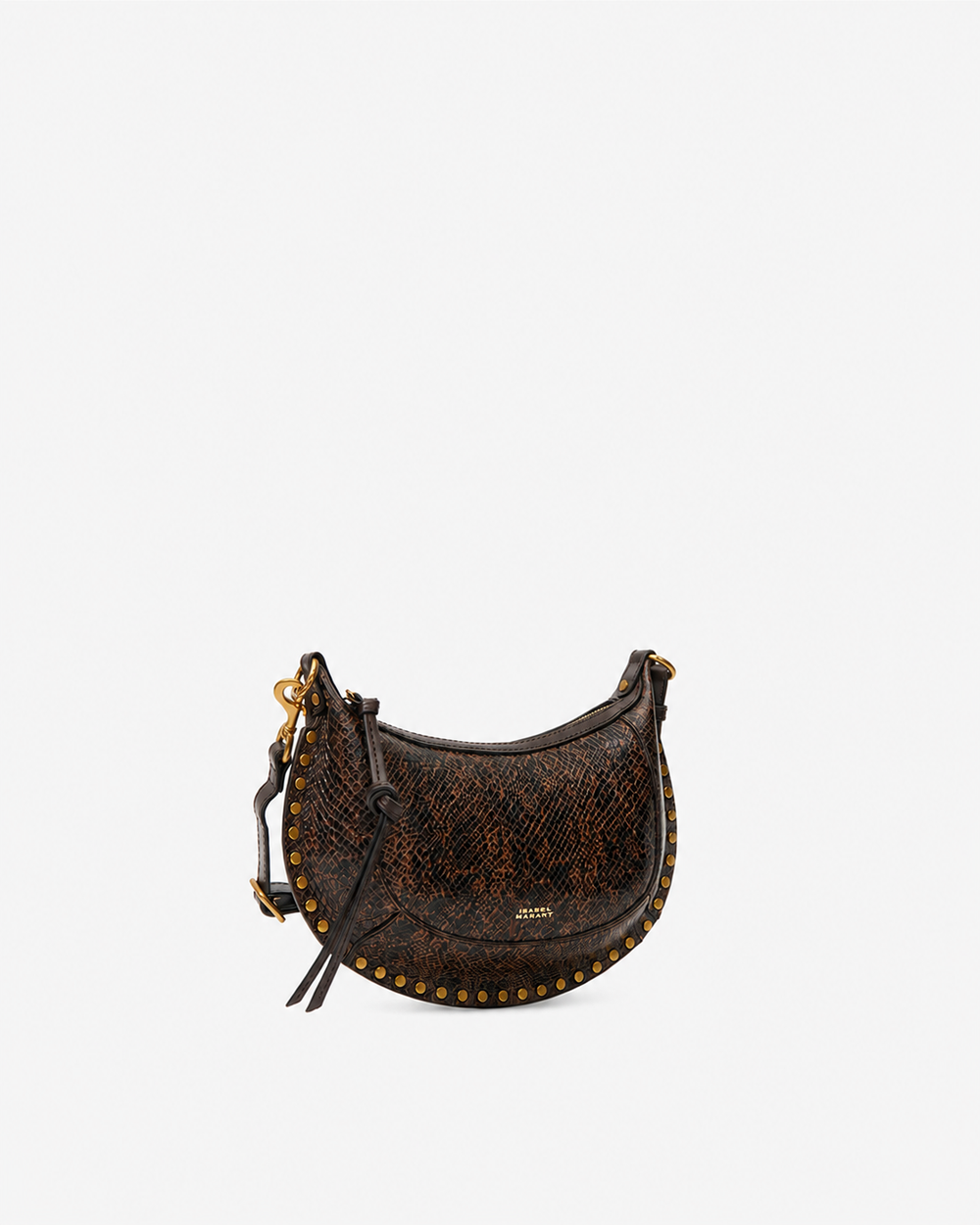 ISMT - Oskan Moon Bag in Python-Effect Grained Leather