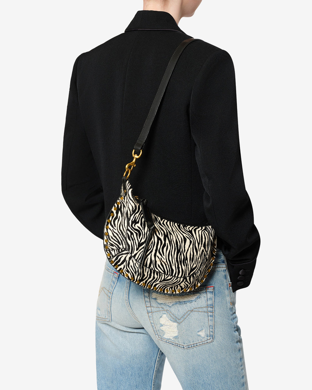 ISMT - Oskan Moon bag in pony-effect leather