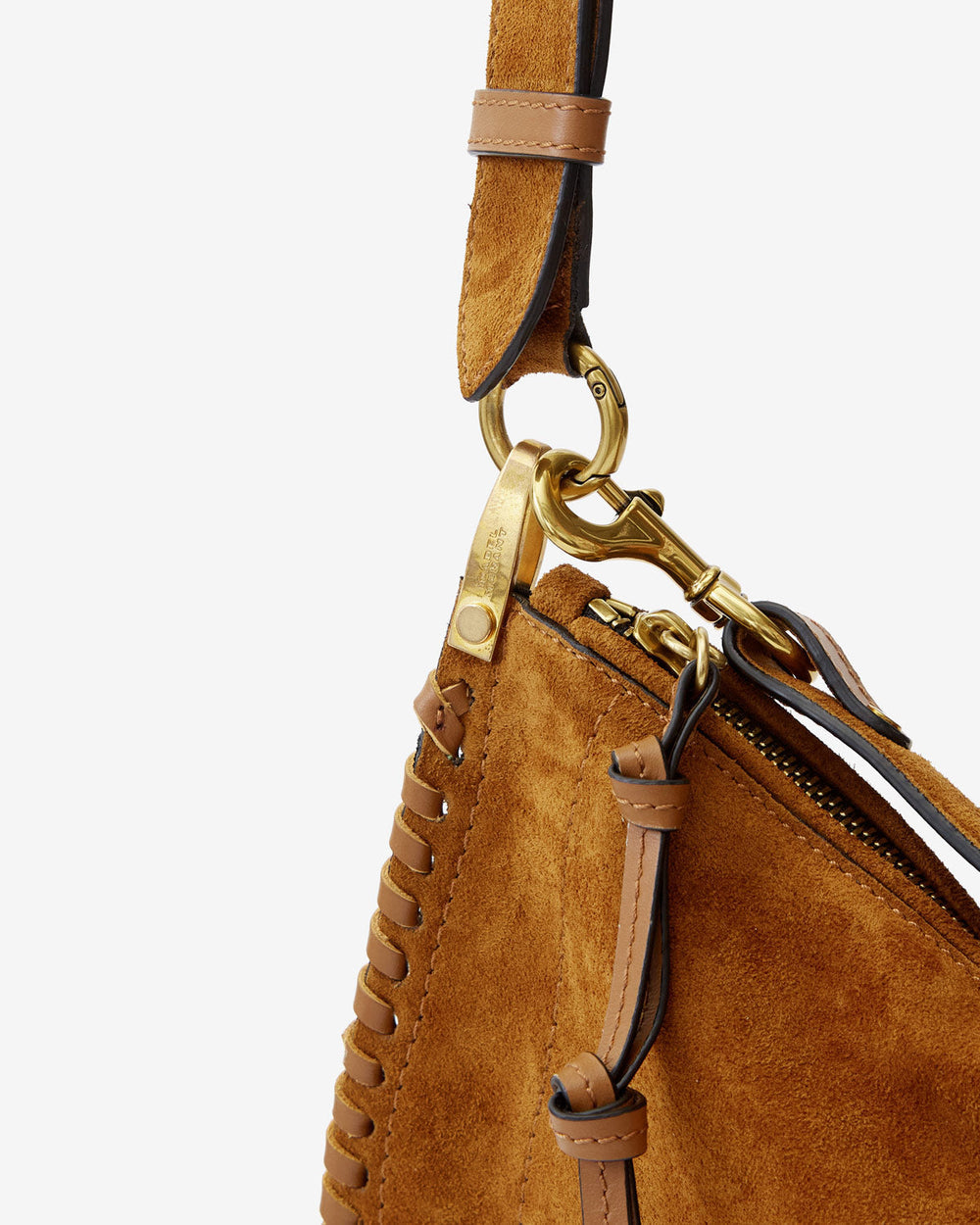 ISMT - Oskan Soft Zip Bag in Suede Leather