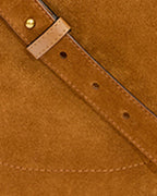 ISMT - Oskan Soft Zip Bag in Suede Leather
