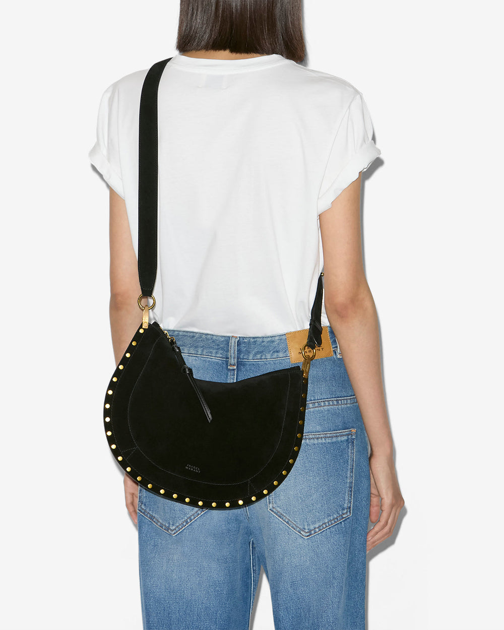 ISMT - Oskan Soft Zip Bag in Suede Leather